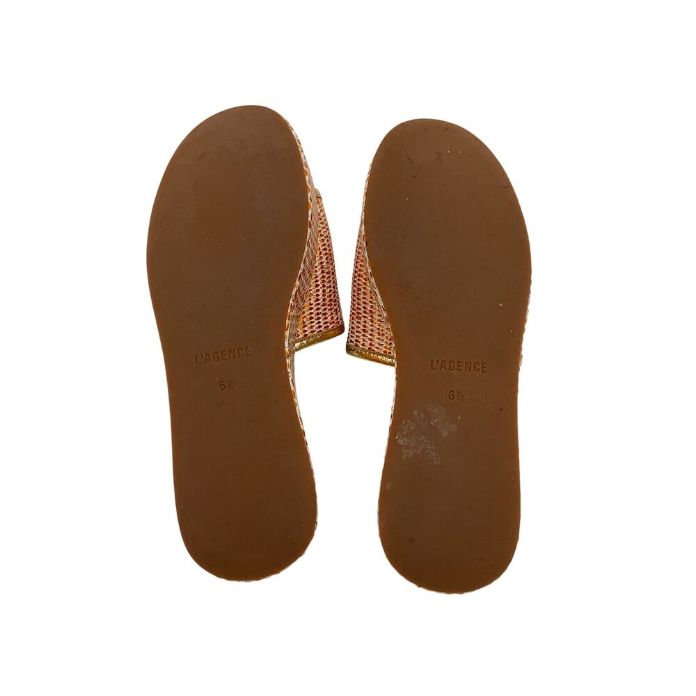 L'Agence Chic Multicolor Inaya Platform Espadrille Sandals Size 6.5 US / 36.5 EU - Picture 5 of 5